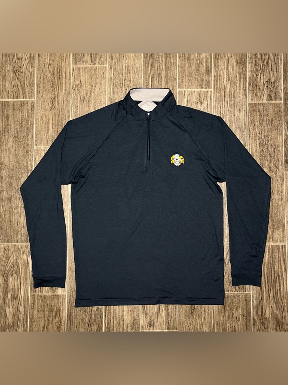 Johnnie-O Performance 1/4 Zip Golf Pullover Blue Mens Med UNC Tar Heels UPF 50